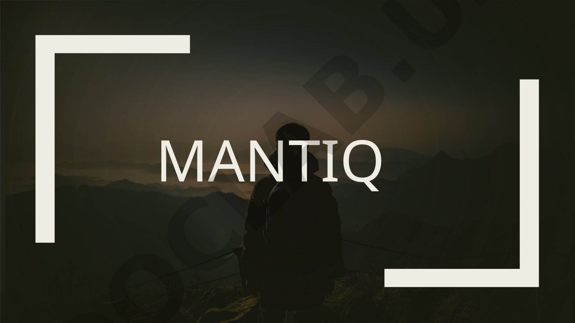 Mantiq fani predmeti, yo‘nalishlari va tushunchalari