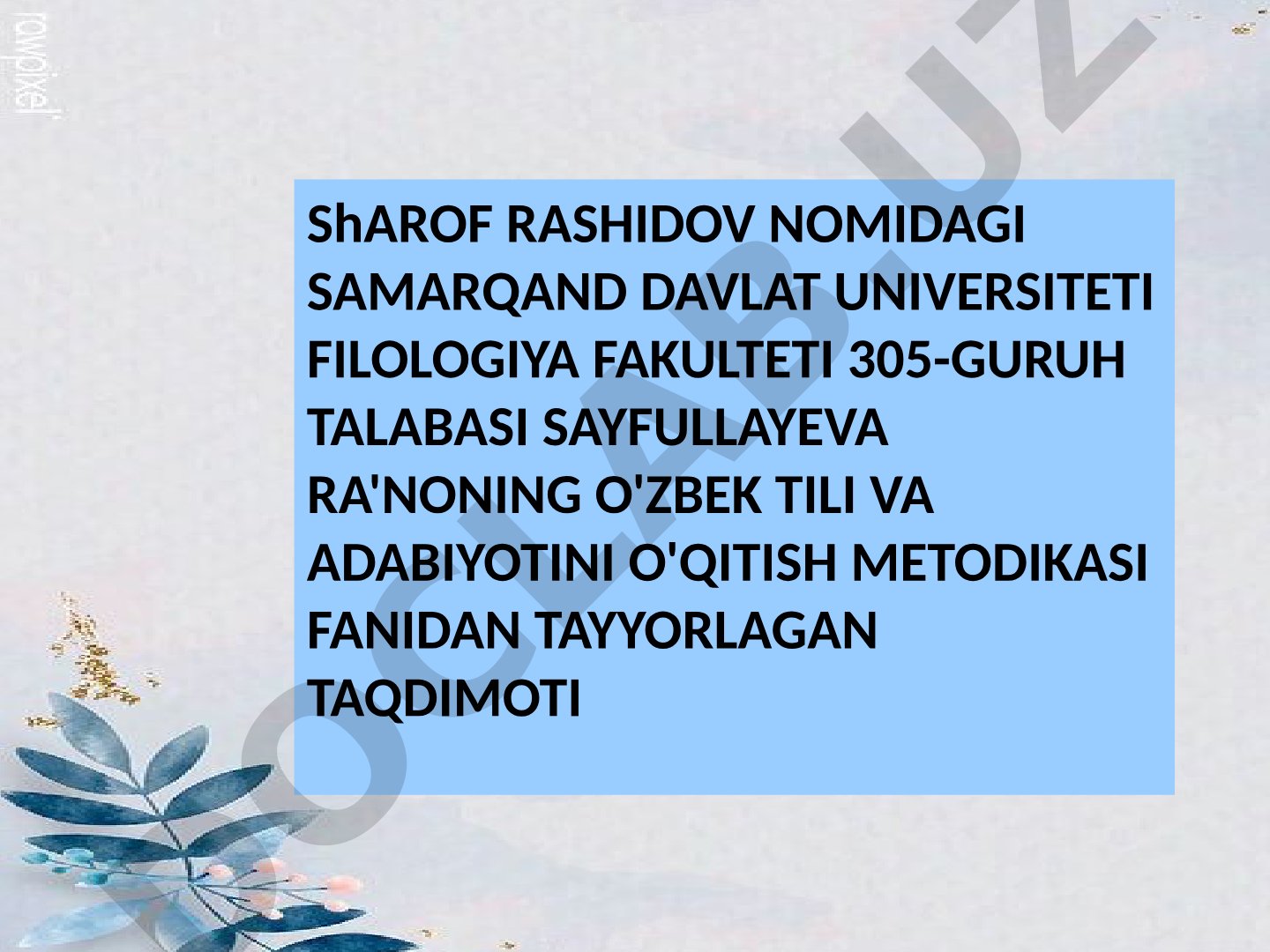 Topishmoqlarning o'ziga xos xususiyatlari, kelib chiqishi va turlari haqida taqdimot