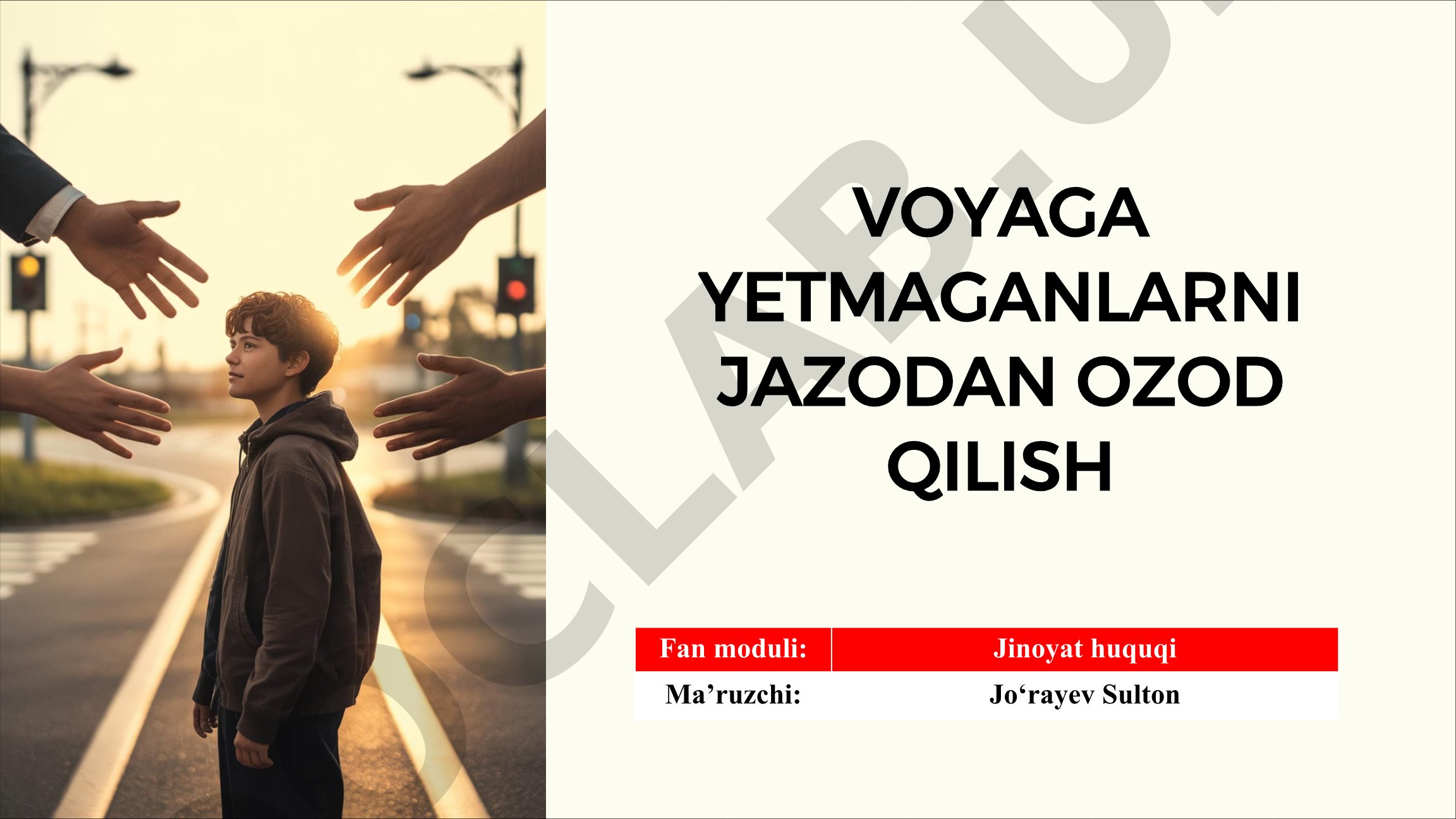 Voyaga yetmaganlarni jazodan ozod qilish