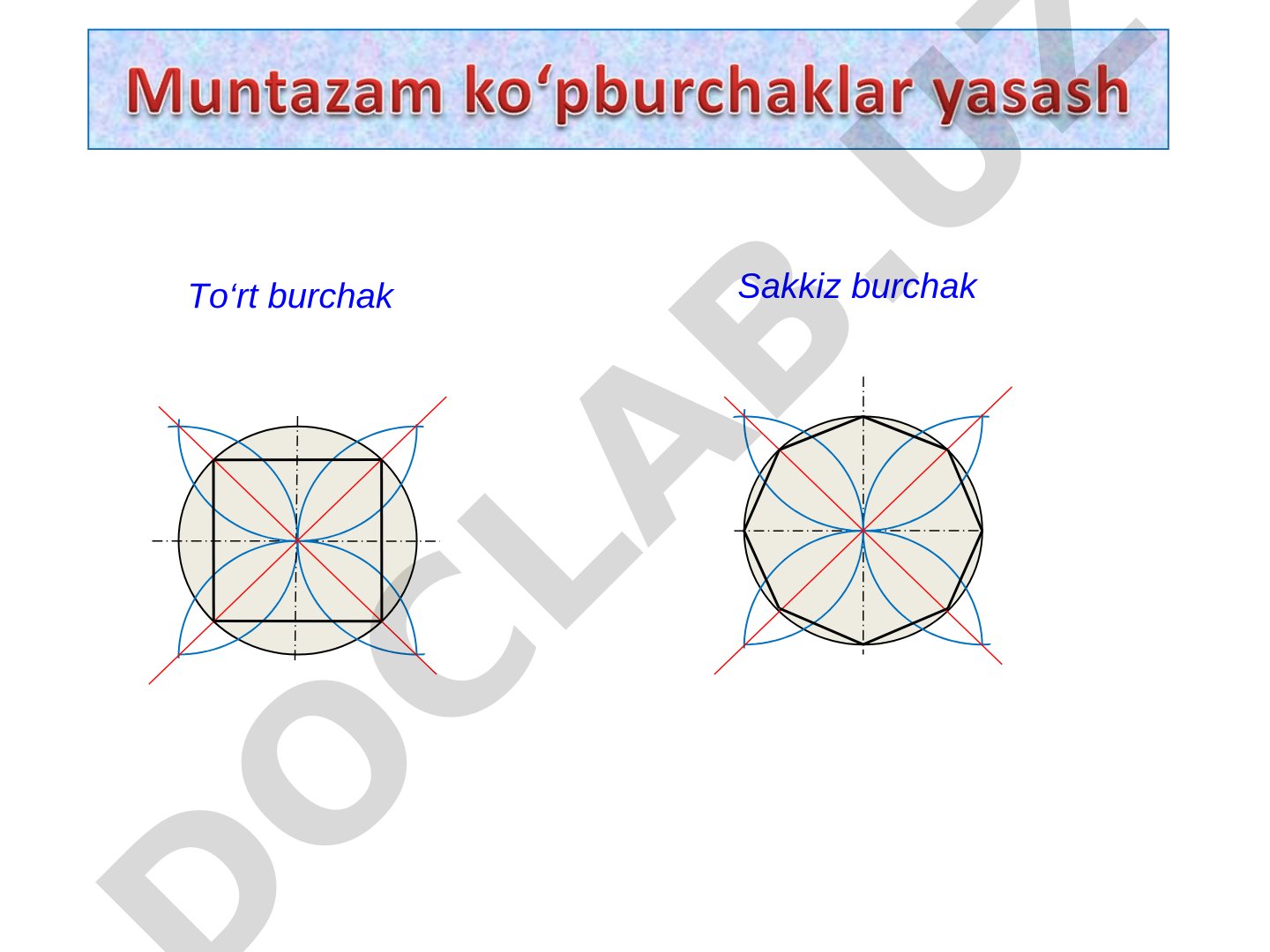 Ko'pburchaklar turlari