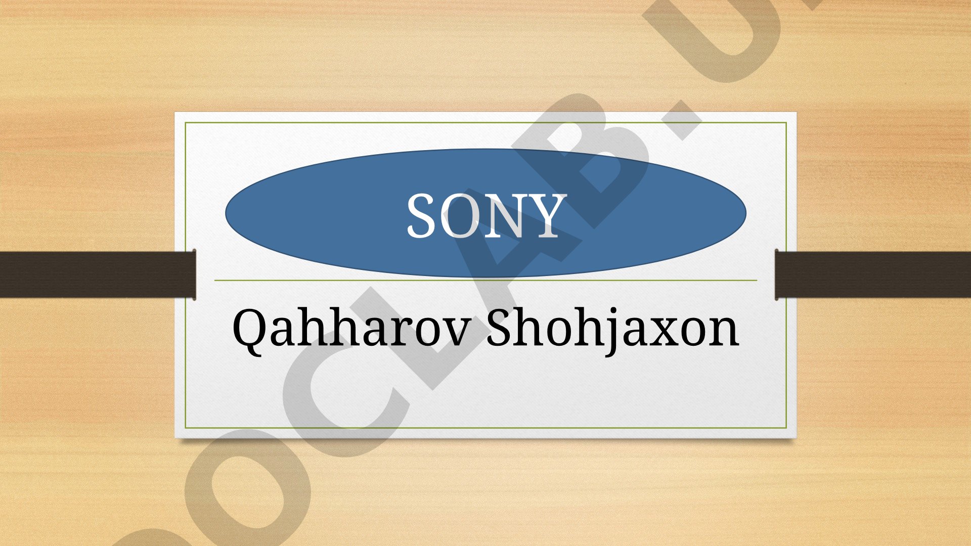 Sony kompaniyasining tashkil etilishi va dastlabki faoliyati haqida