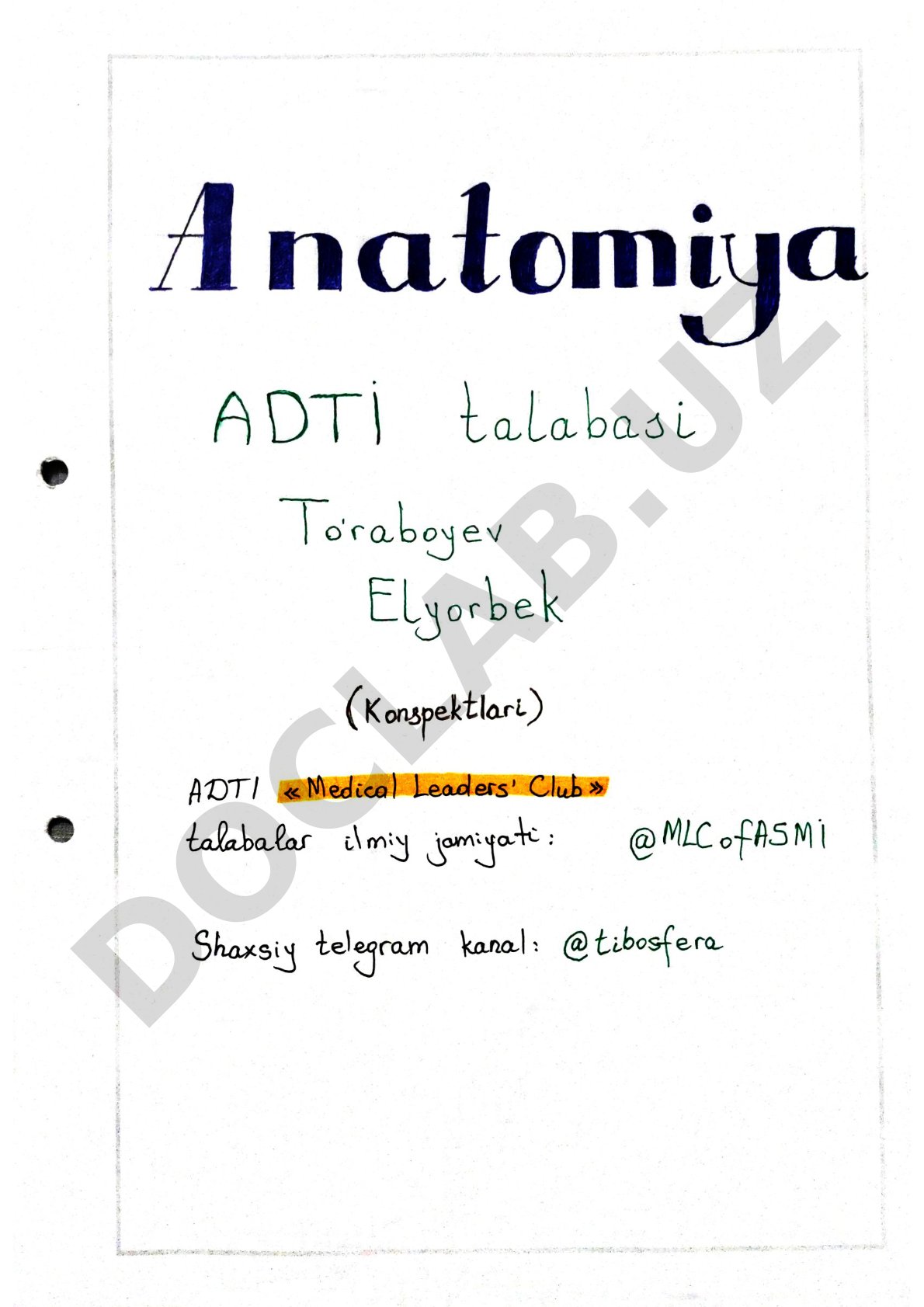 Metadata yaratish qoidalari