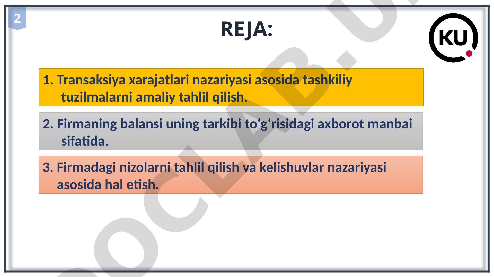 Tashkilotni amaliy tahlil qilish nazariyasi