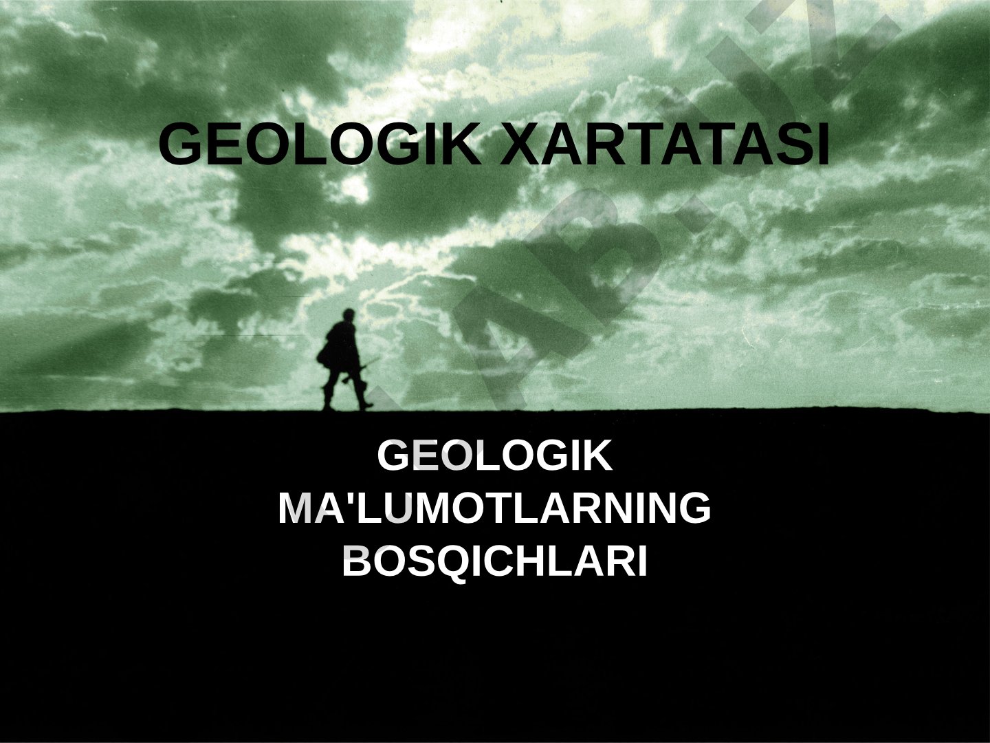 Geologik xartatasi geologik ma'lumotlarning bosqichlari