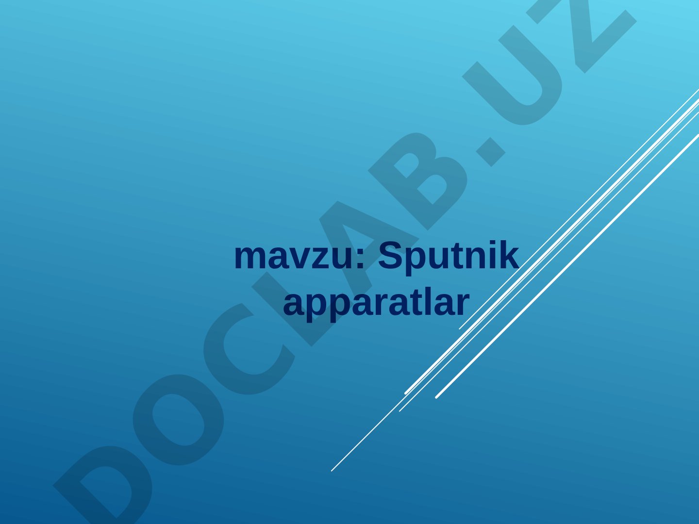 Sputnik apparatlar: GPS va GNSS tushunchasi, navigatsiya tizimlari va qo'llanilish sohalari