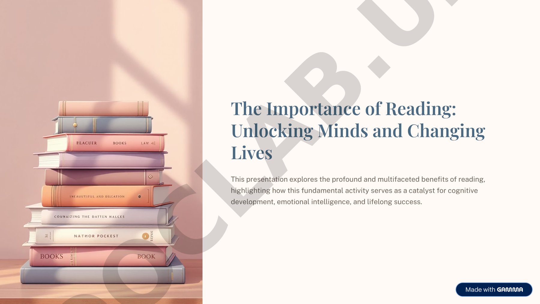 The Importance of Reading: Unlocking Mind and Changing Lives