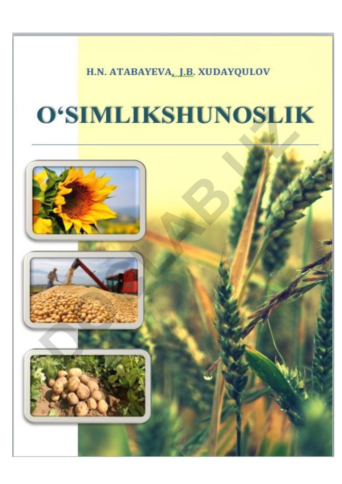 O'simlikshunoslik darsligi: dala ekinlari biologiyasi va yetishtirish texnologiyalari