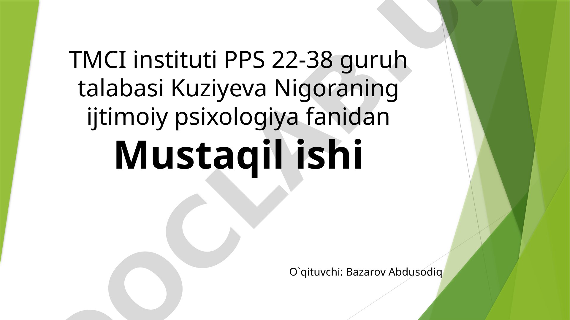 Tarixni tanqidiy analiz, ijtimoiy psixologiyadagi nazariyalarni oqimlarning mohiyati