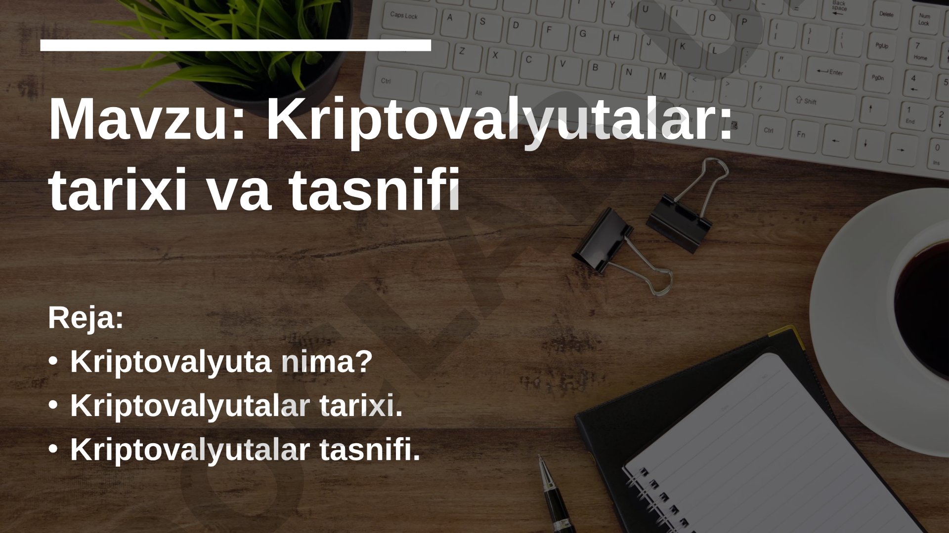 Kriptovalyutalar: tarixi va tasnifi