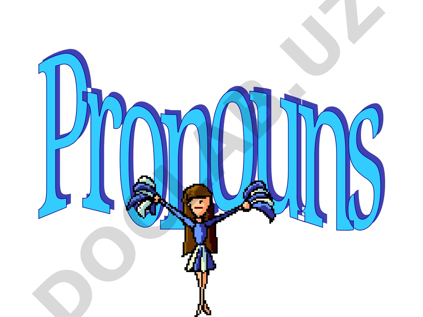 Explains personal, subject, object pronouns and antecedents