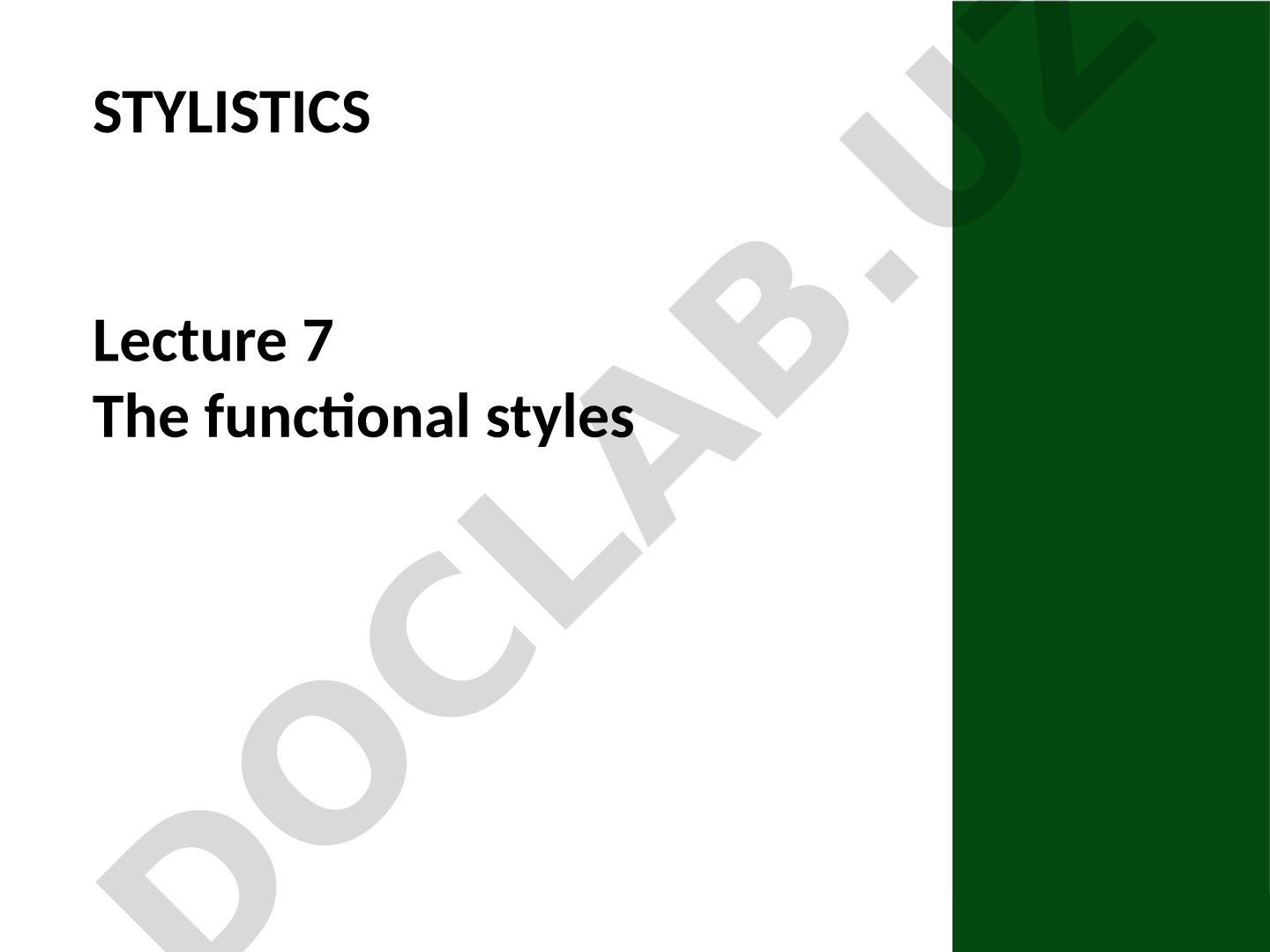 Definitions and classifications of functional styles by Galperin and Arnold