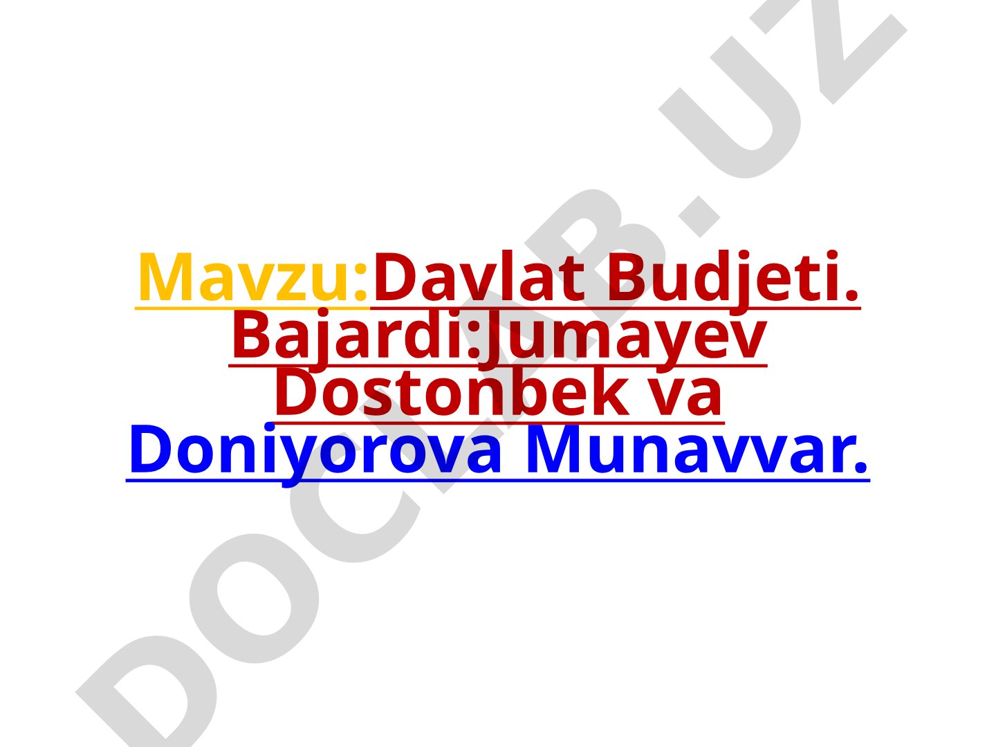 Davlat Budjeti