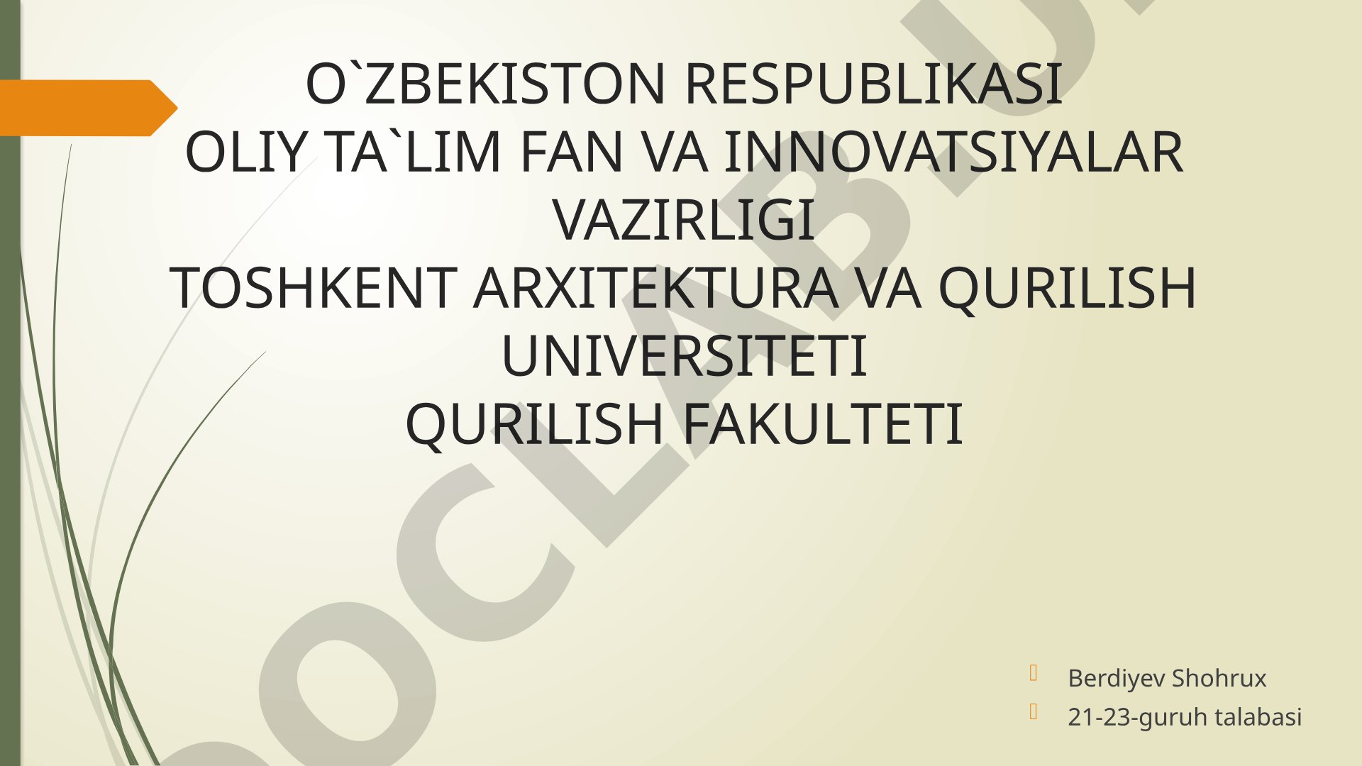 Qiyaliklar turg'unligini aniqlashga oid yechimlar
