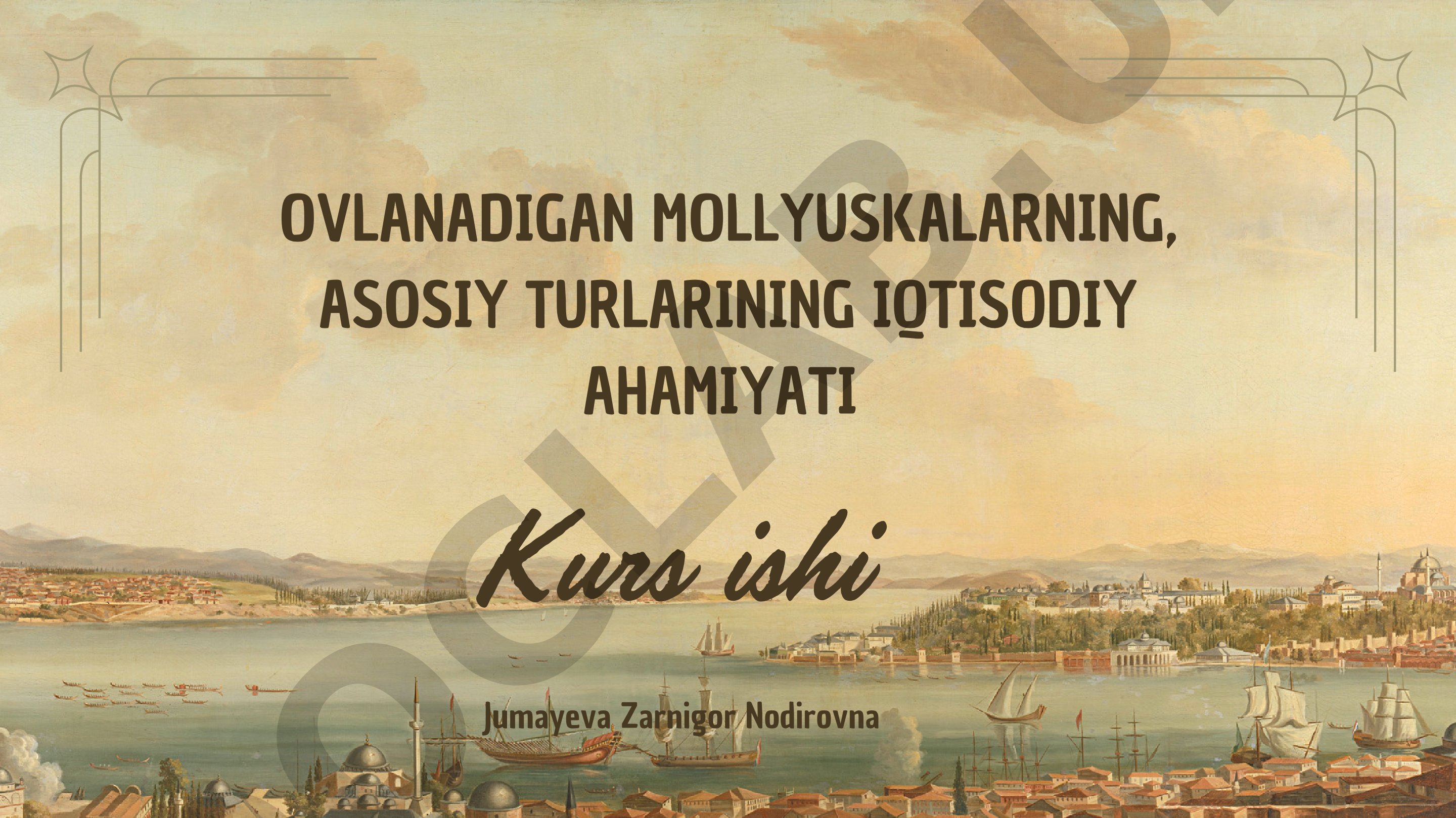 Ovlanadigan mollyuskalarning, asosiy turlarining iqtisodiy ahamiyati