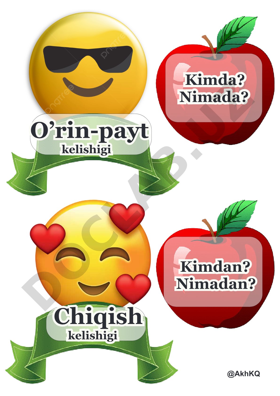 O‘zbek tilida o‘rin-payt va chiqish kelishiklari