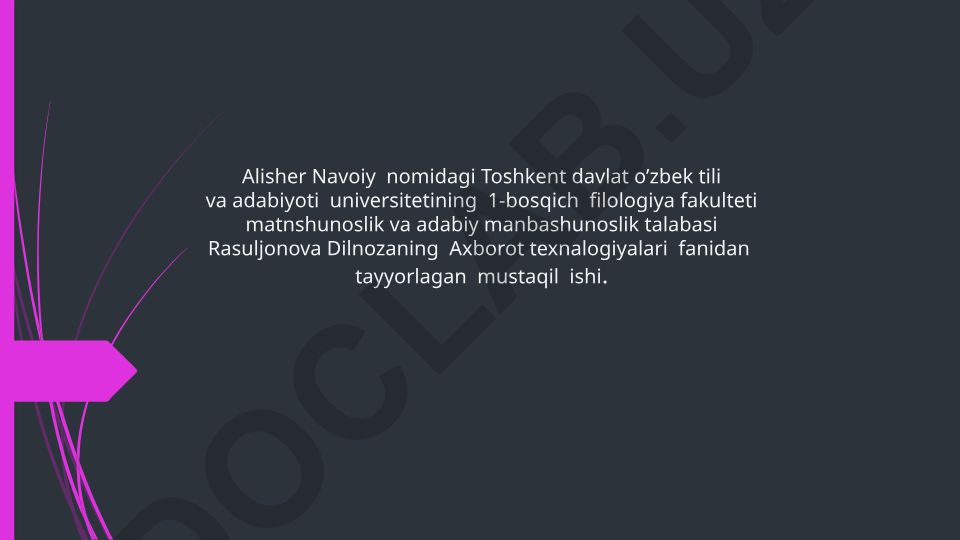 Tadqiqot va dizayn sohasida axborot texnologiyasi