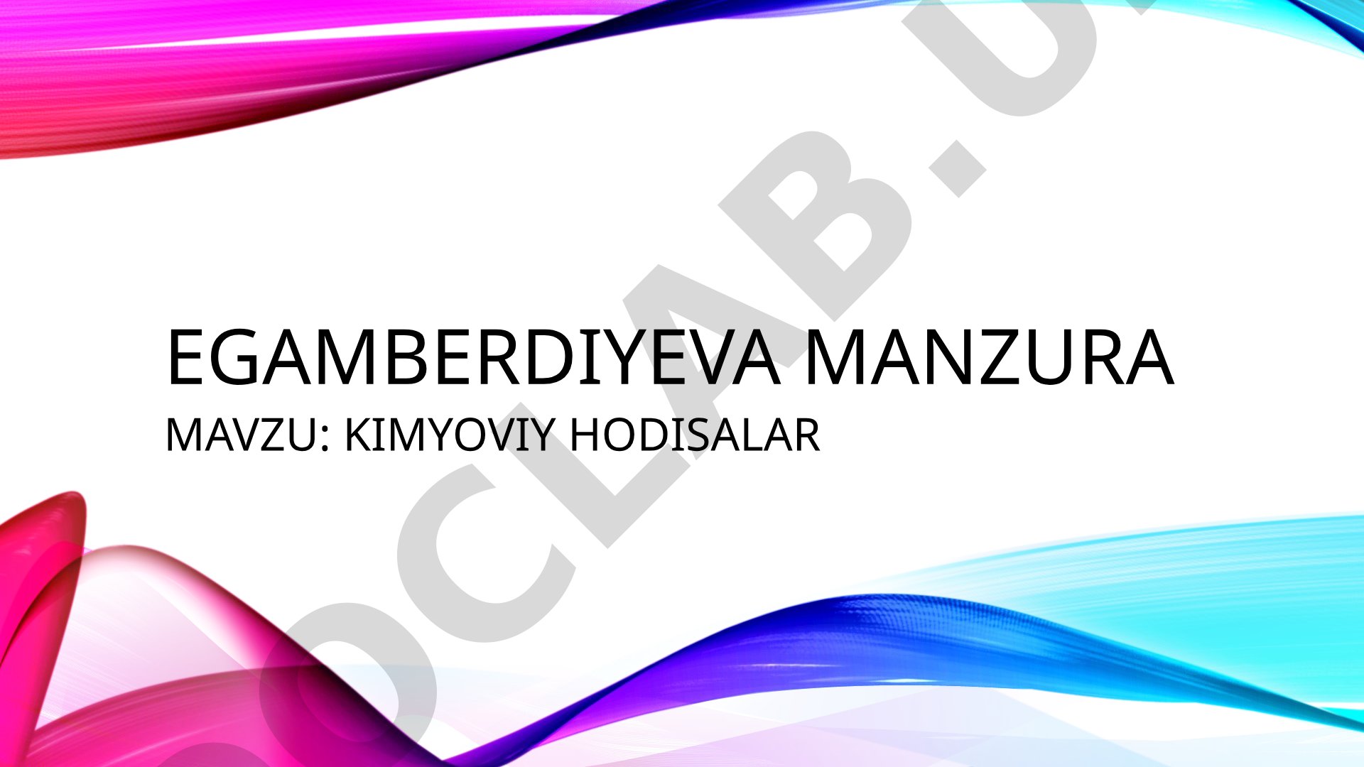 Kimyoviy hodisalar laboratoriya jihozlari va xavfsizlik