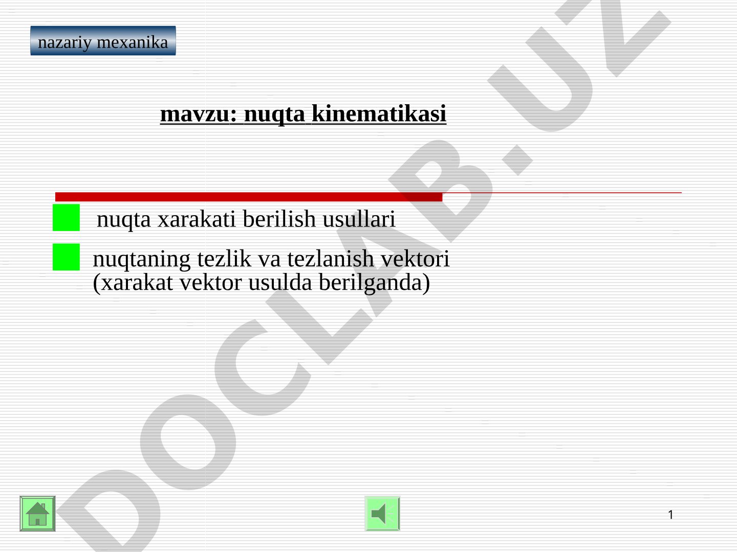 Nuqta kinematikasi