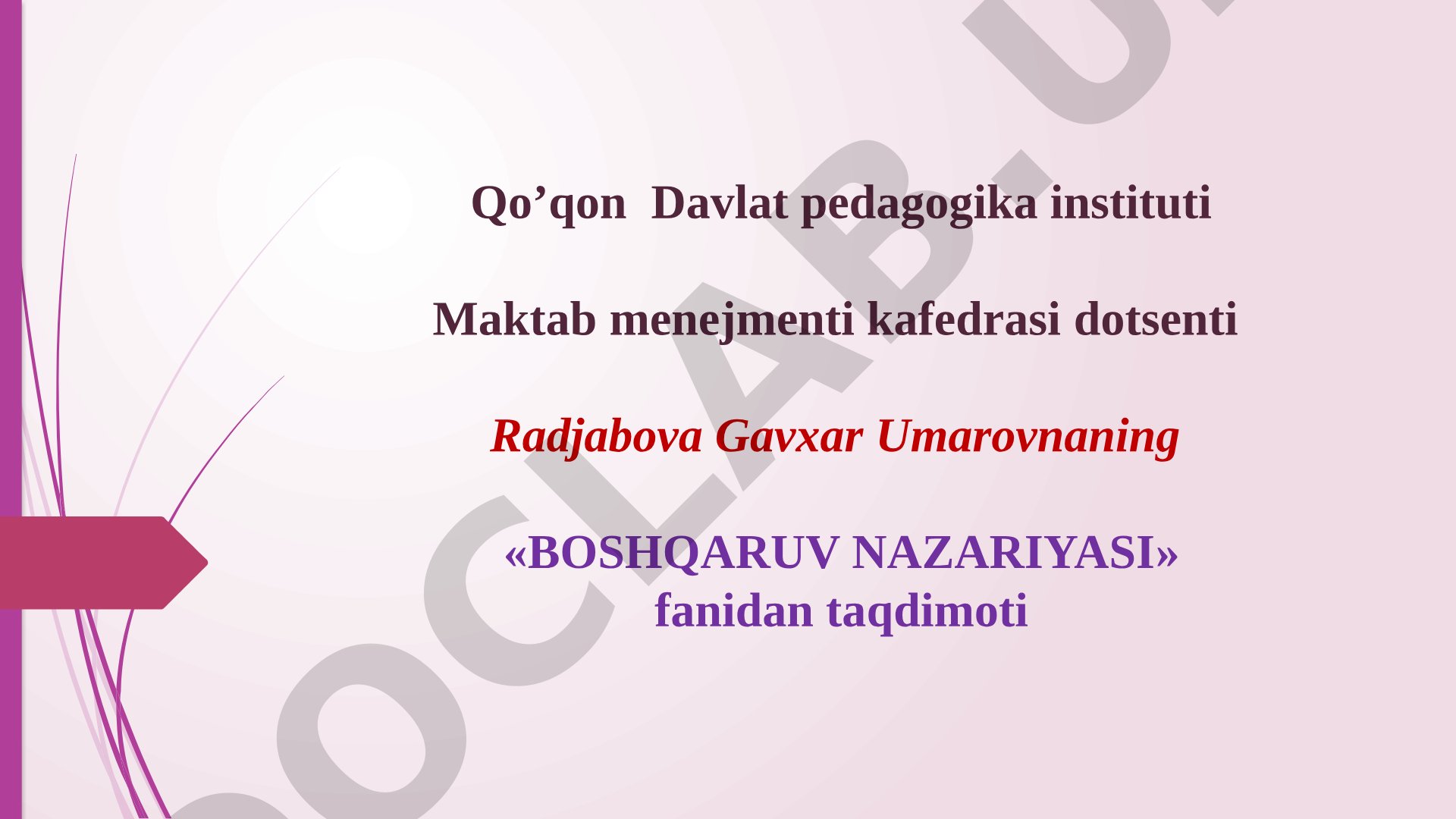 Zamonaviy boshqaruv modellarining xilma xilligi