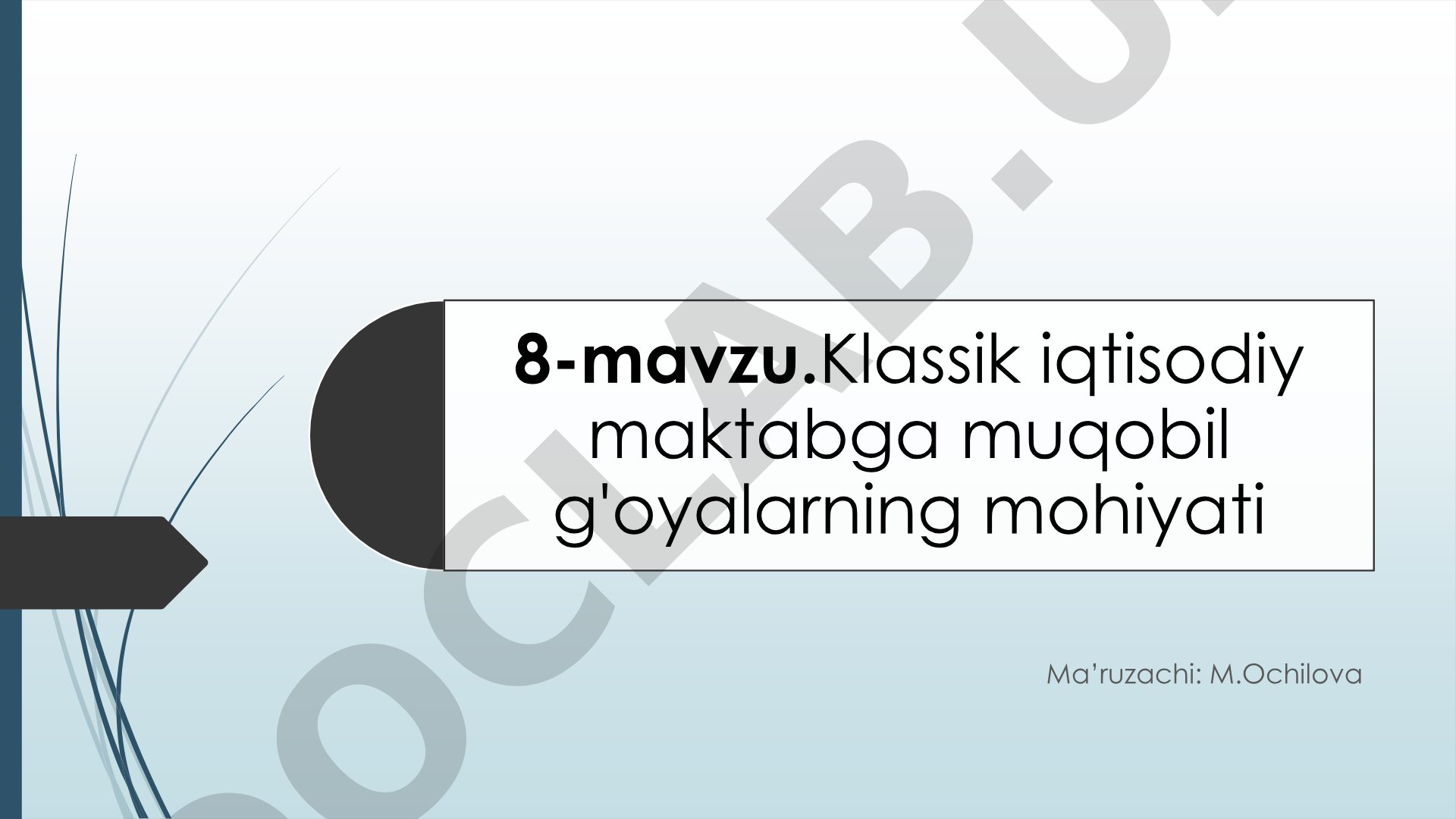Klassik iqtisodiy maktabga muqobil g'oyalarning mohiyati