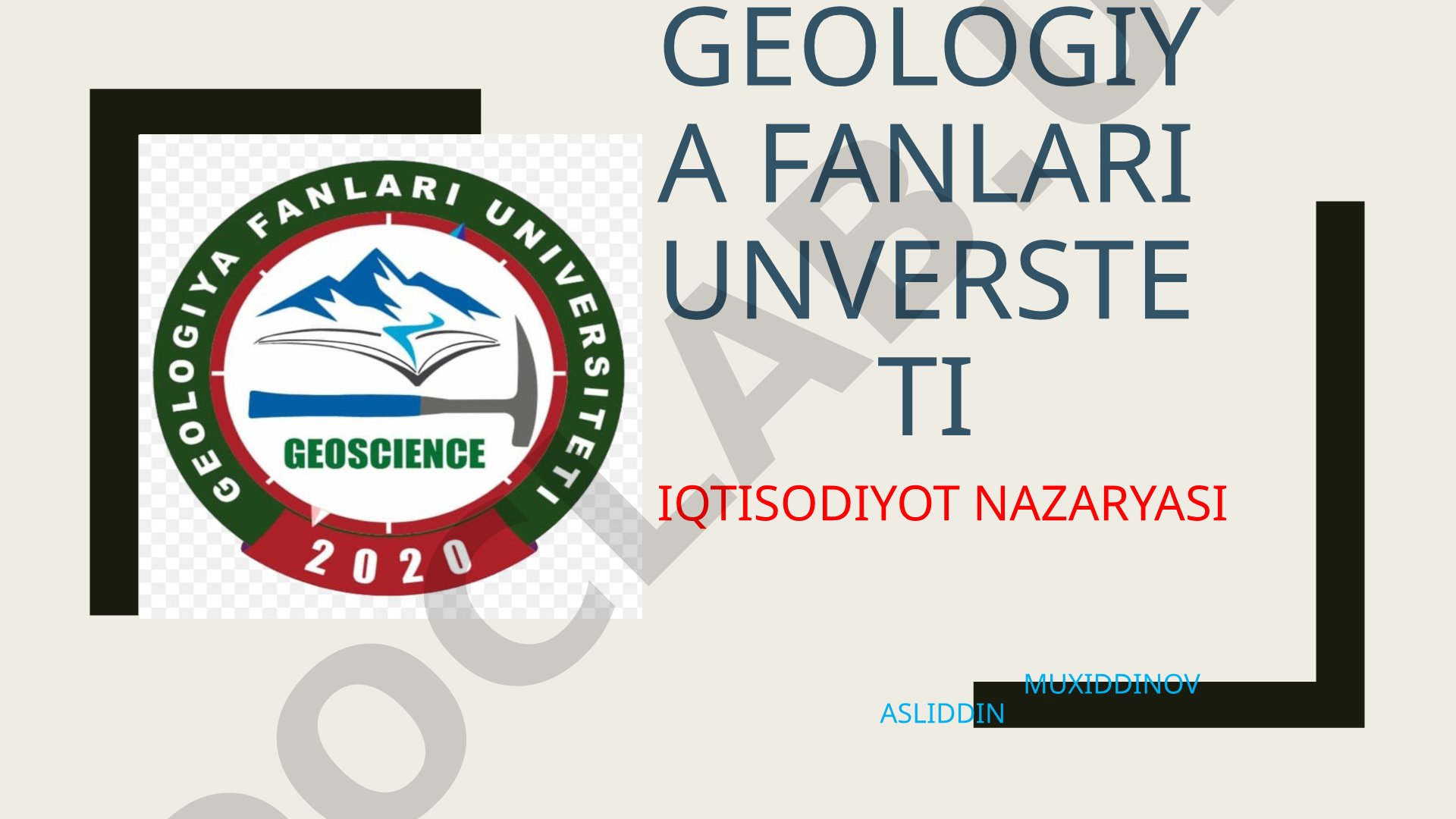 Narxning Mohiyati va Shakllanish Xususiyatlari
