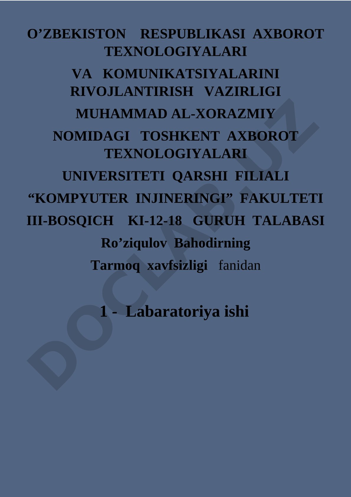 VMware dasturida Operatsion tizim o'rnatish va tahlil qilish
