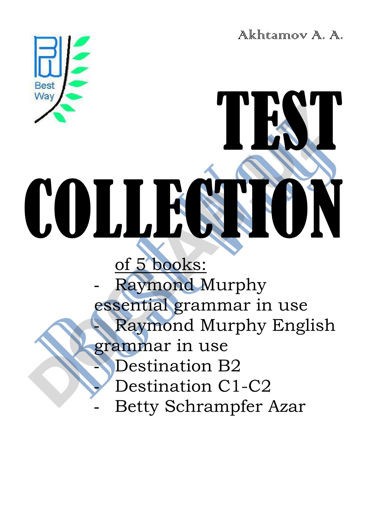 English Grammar Test Collection from Five Books