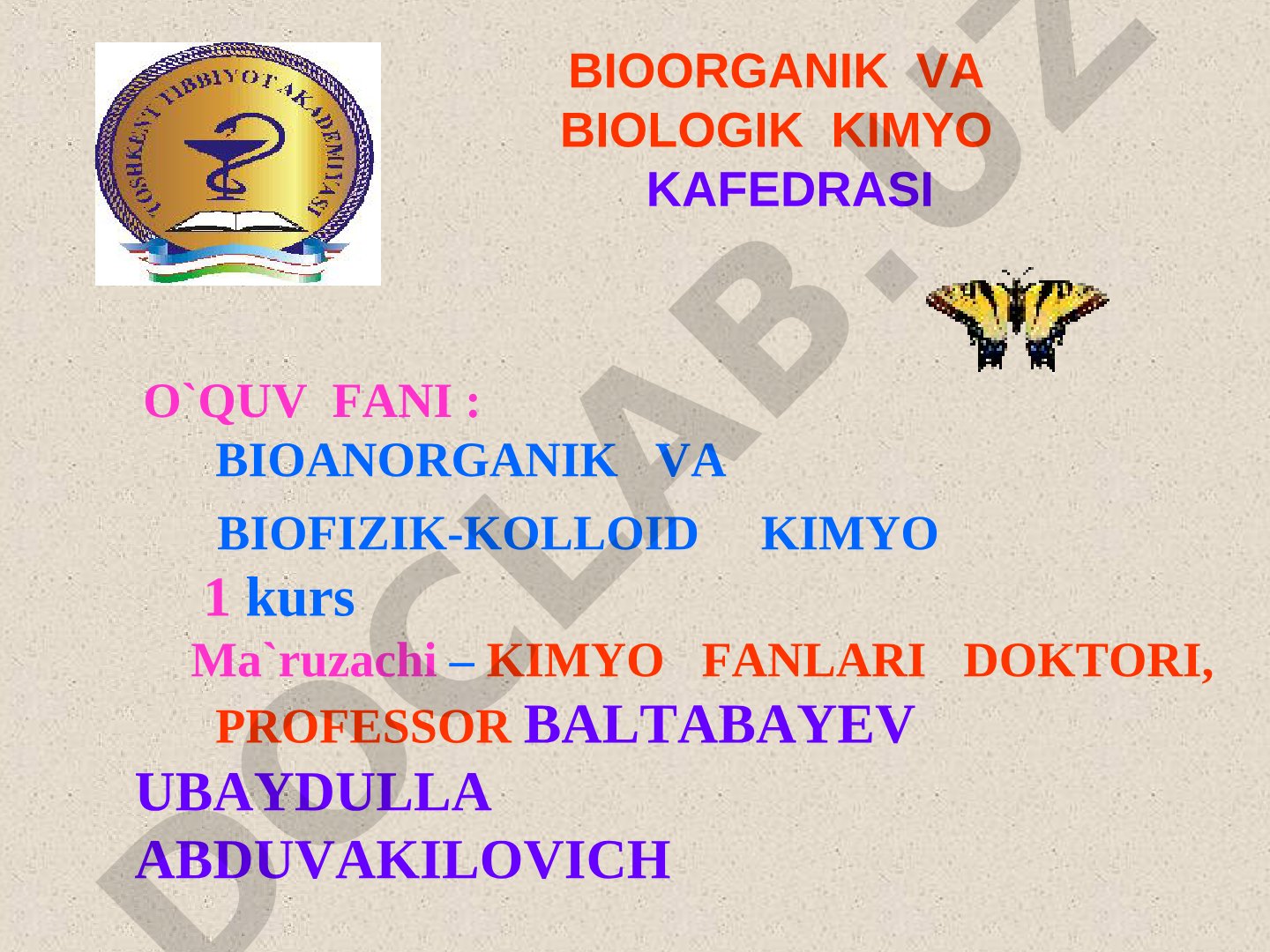 Sirt hodisalarining fizik - kimyosi. Adsorbsiya.