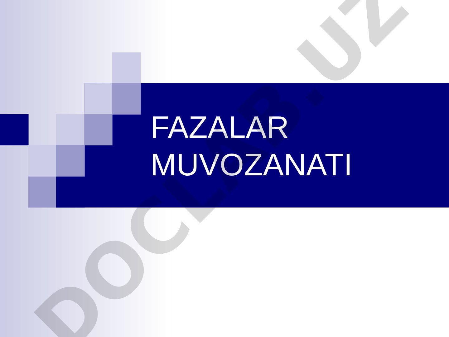 Fazalar muvozanati