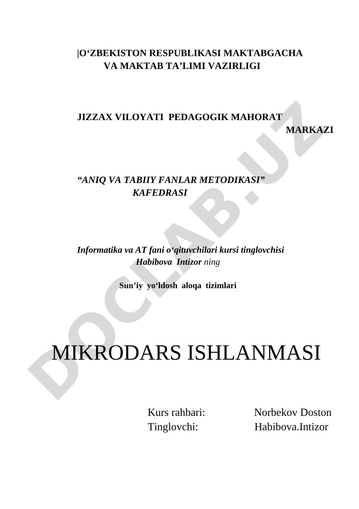 Sun'iy yo'ldosh aloqa tizimlari