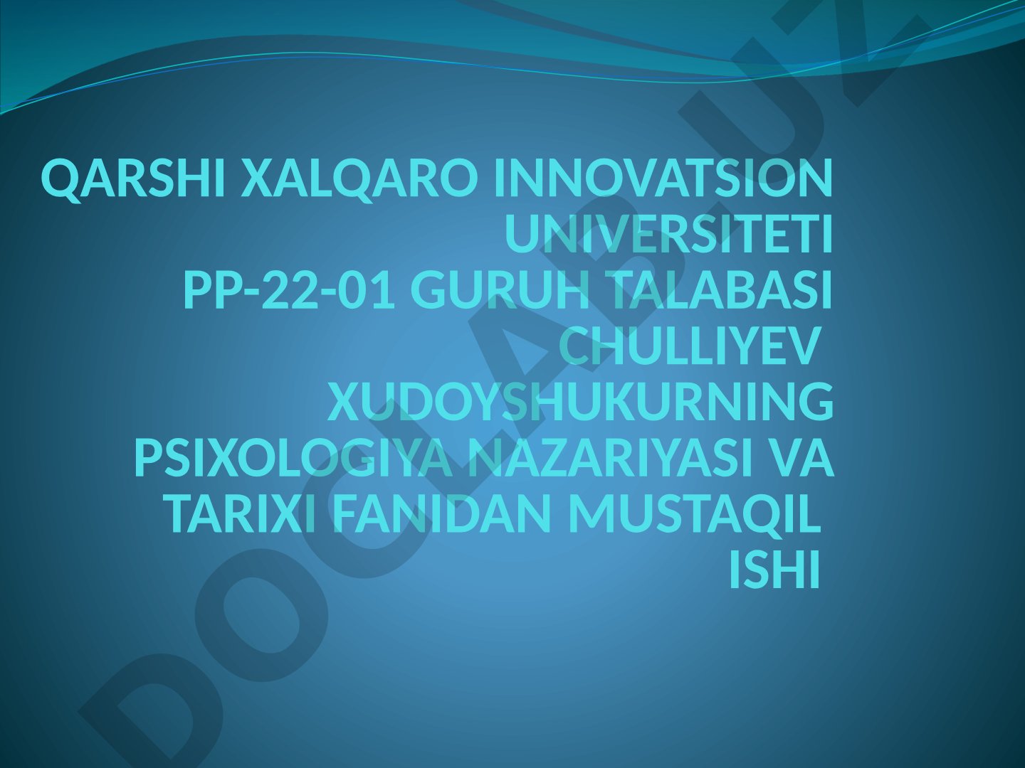 Psixolog kasbiy faoliyatining etikasi