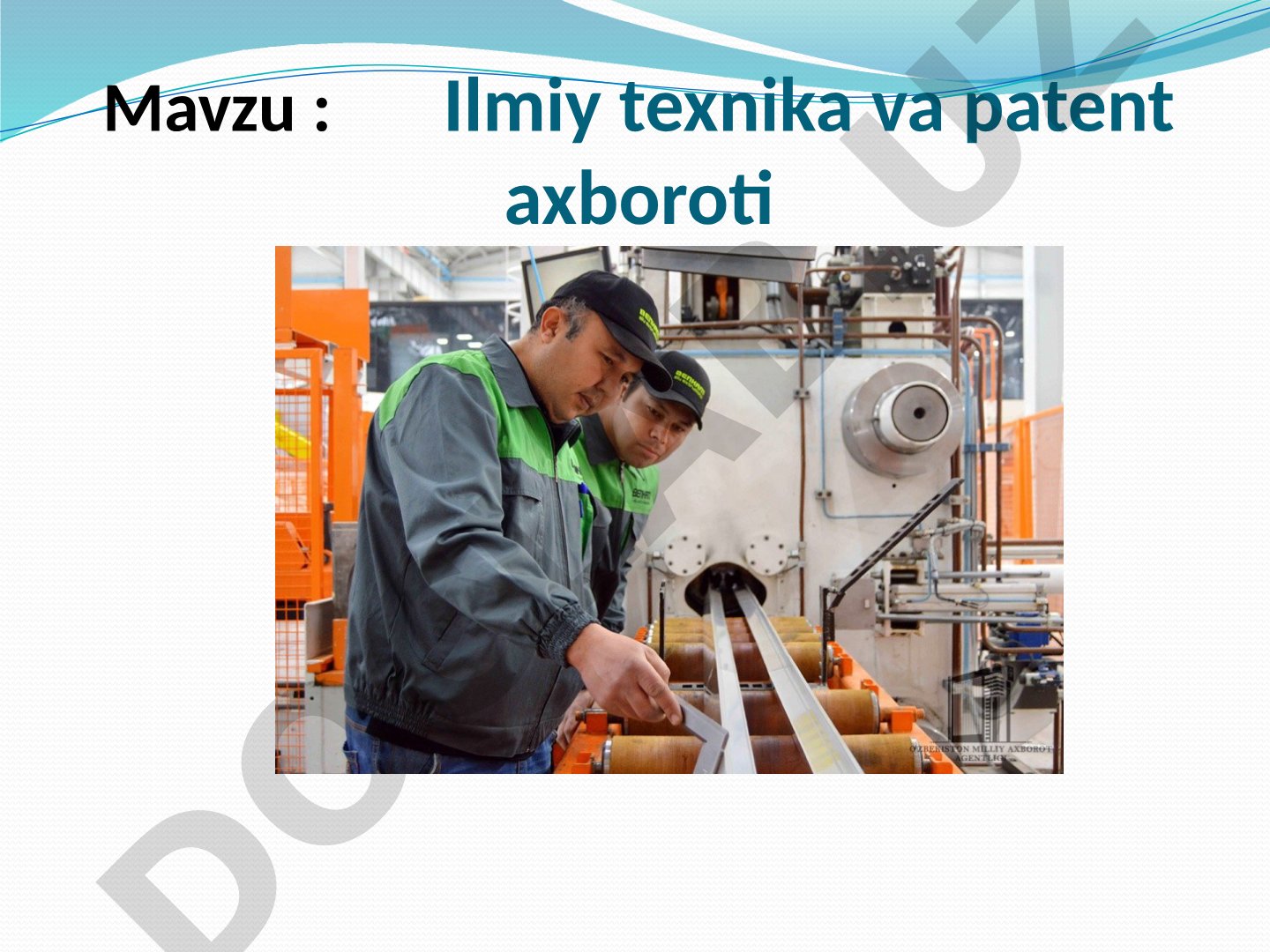 Ilmiy texnika va patent axboroti
