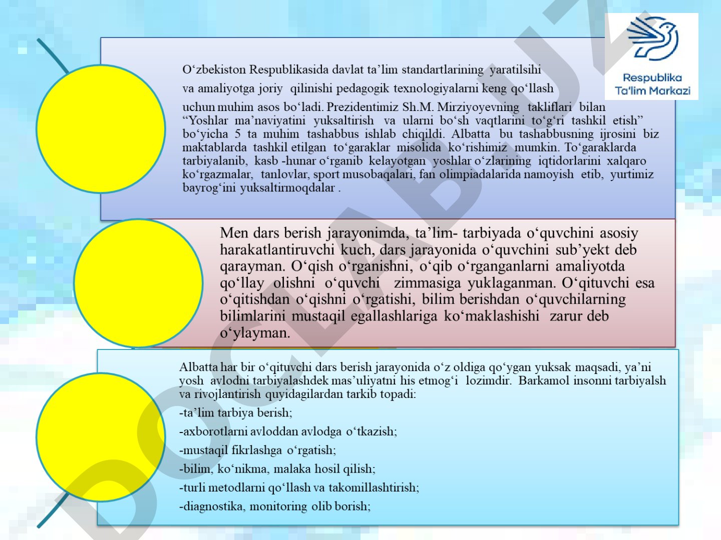 Tasviriy san’at darslarini integratsiyalashtirib tashkil etishda STEAM dasturidan foydalanish