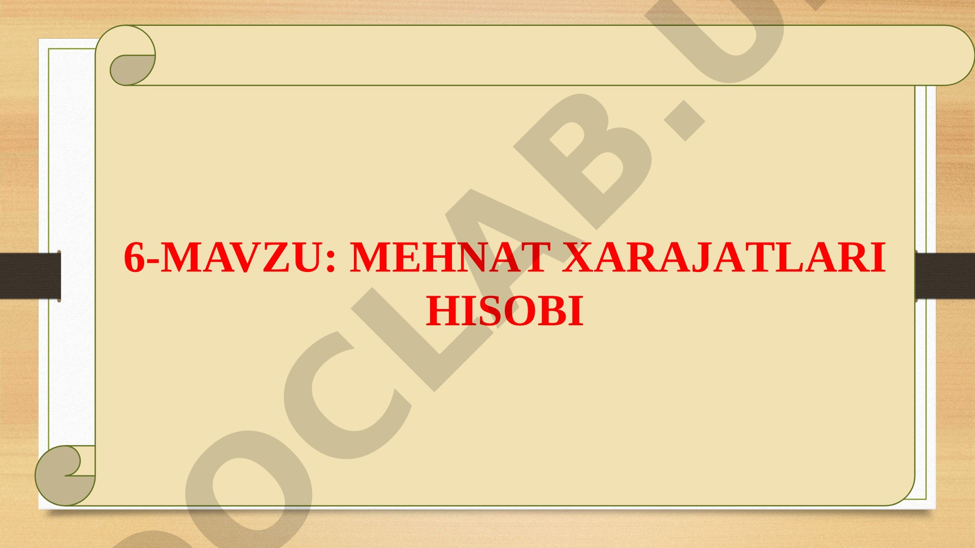 Suv xo'jaligi korxonalarida mehnat xarajatlarini hisoblash va tahlil qilish masalalari