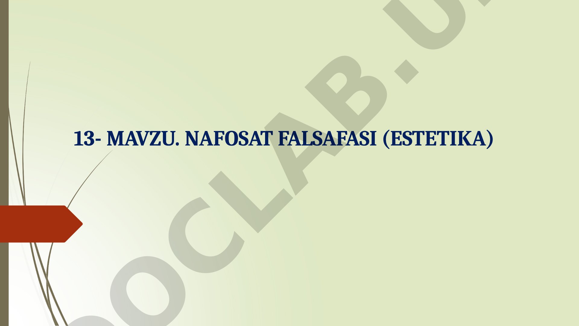 Nafosat falsafasi (Estetika)
