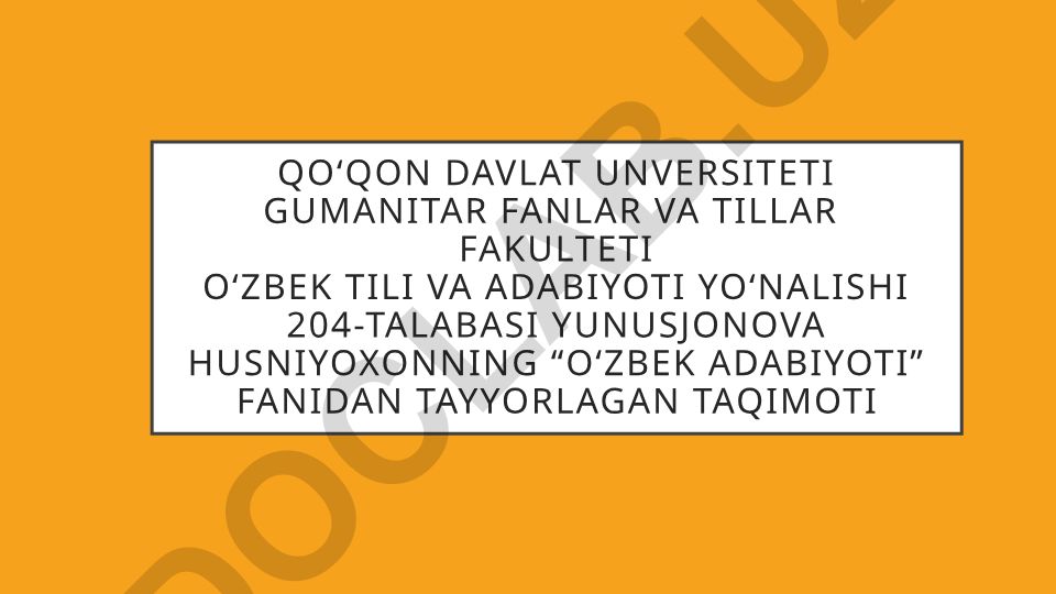Nodira va Uvaysiy hayoti va ijodi