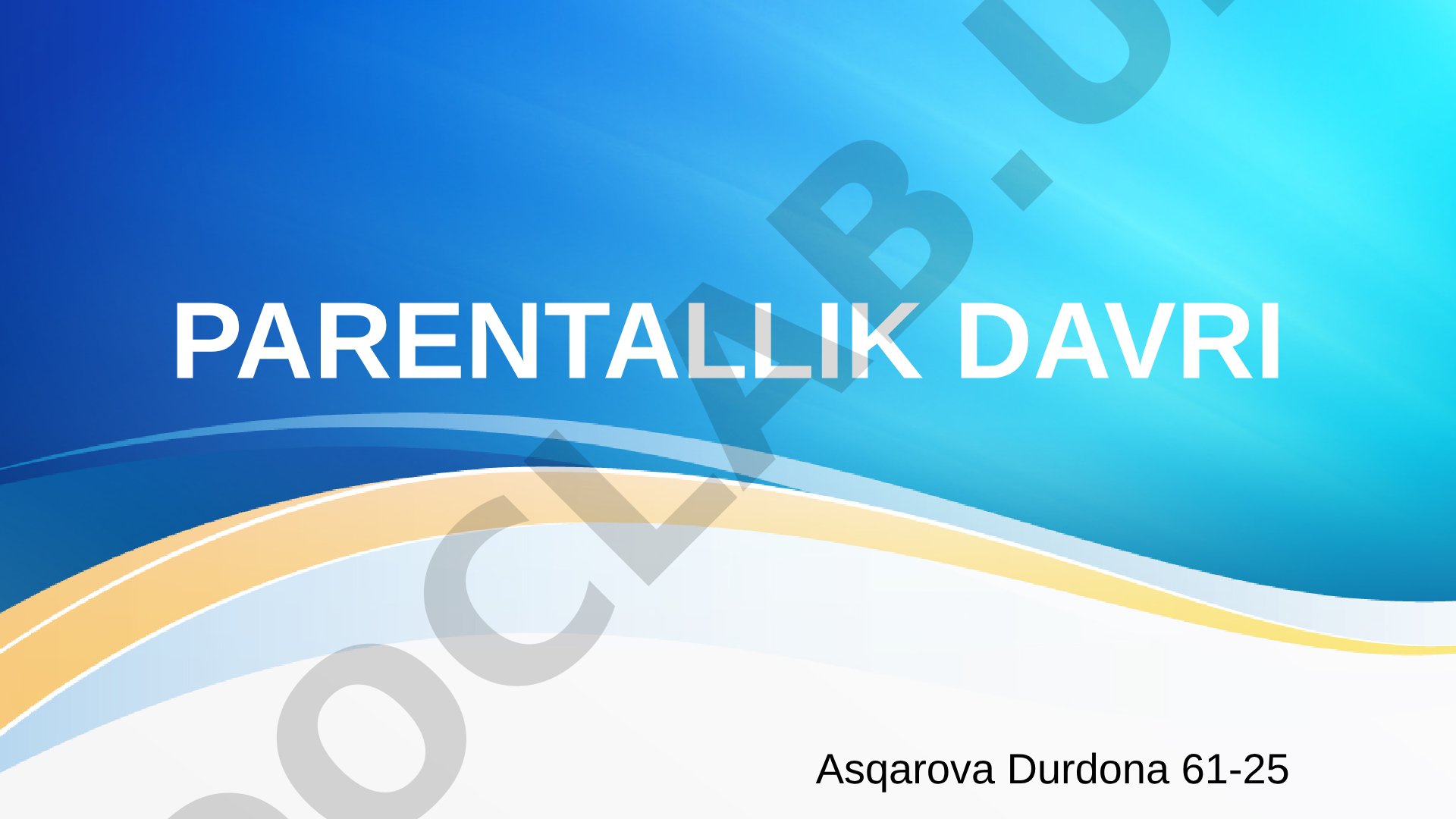 Prenatal rivojlanish bosqichlari: zigota, embrion va homila haqida