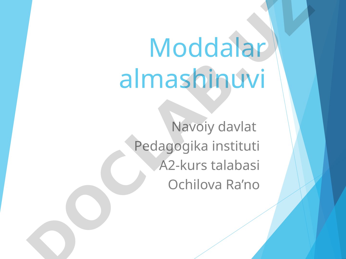 Moddalar almashinuvi