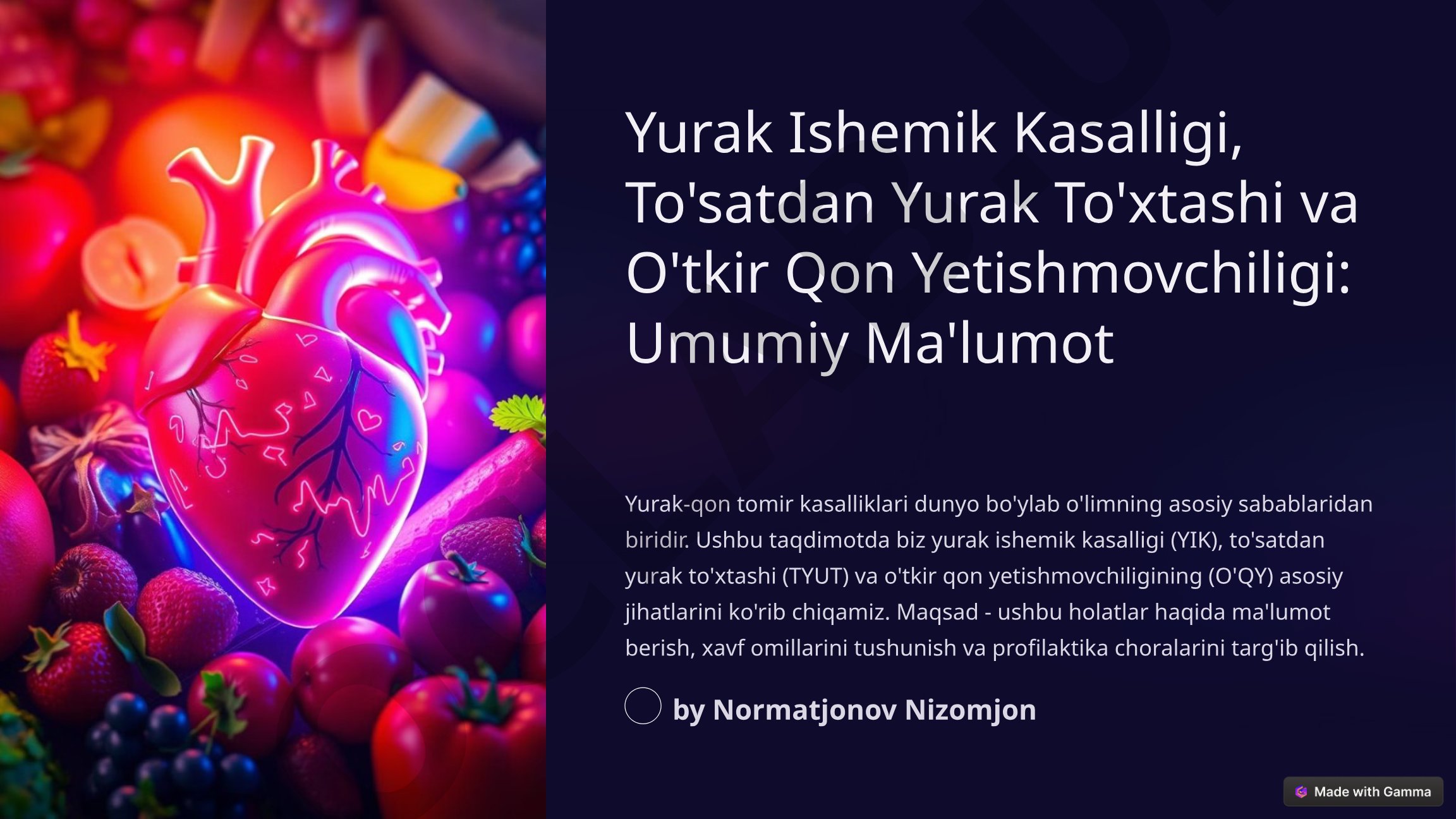 Yurak Ishemik Kasalligi, To'satdan Yurak To'xtashi va O'tkir Qon Yetishmovchiligi