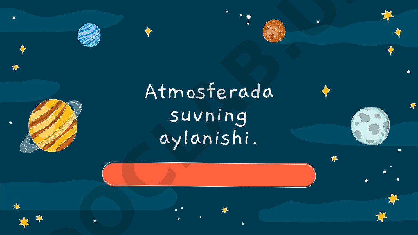 Atmosferada suvning aylanishi