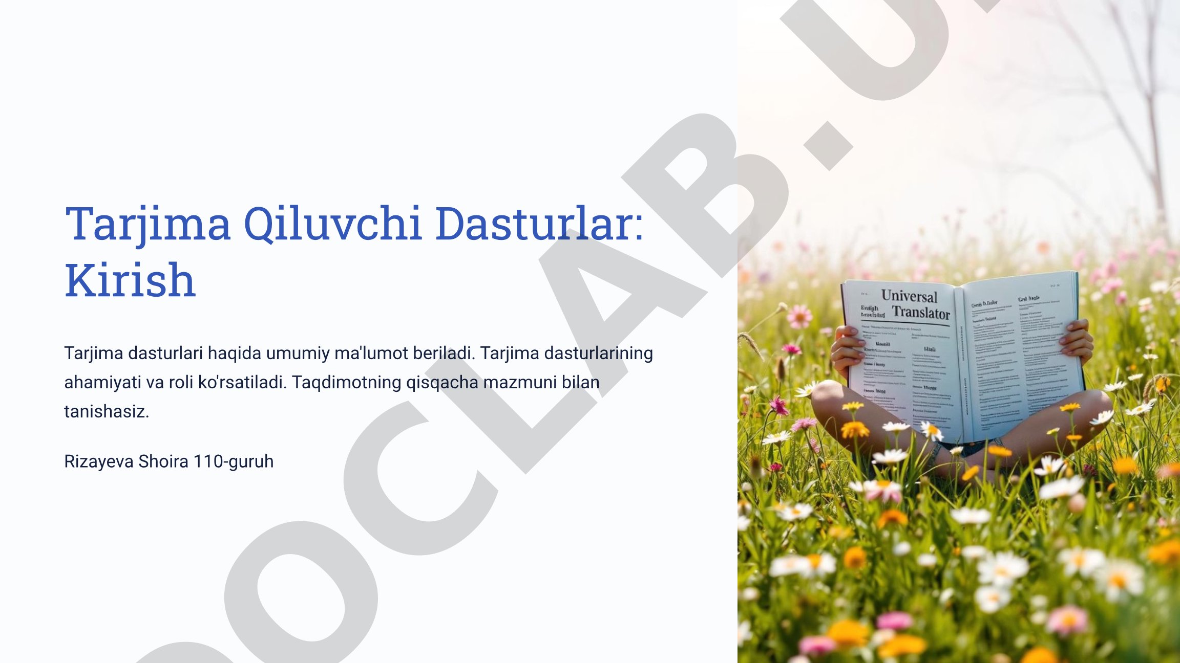 Tarjima qiluvchi dasturlar