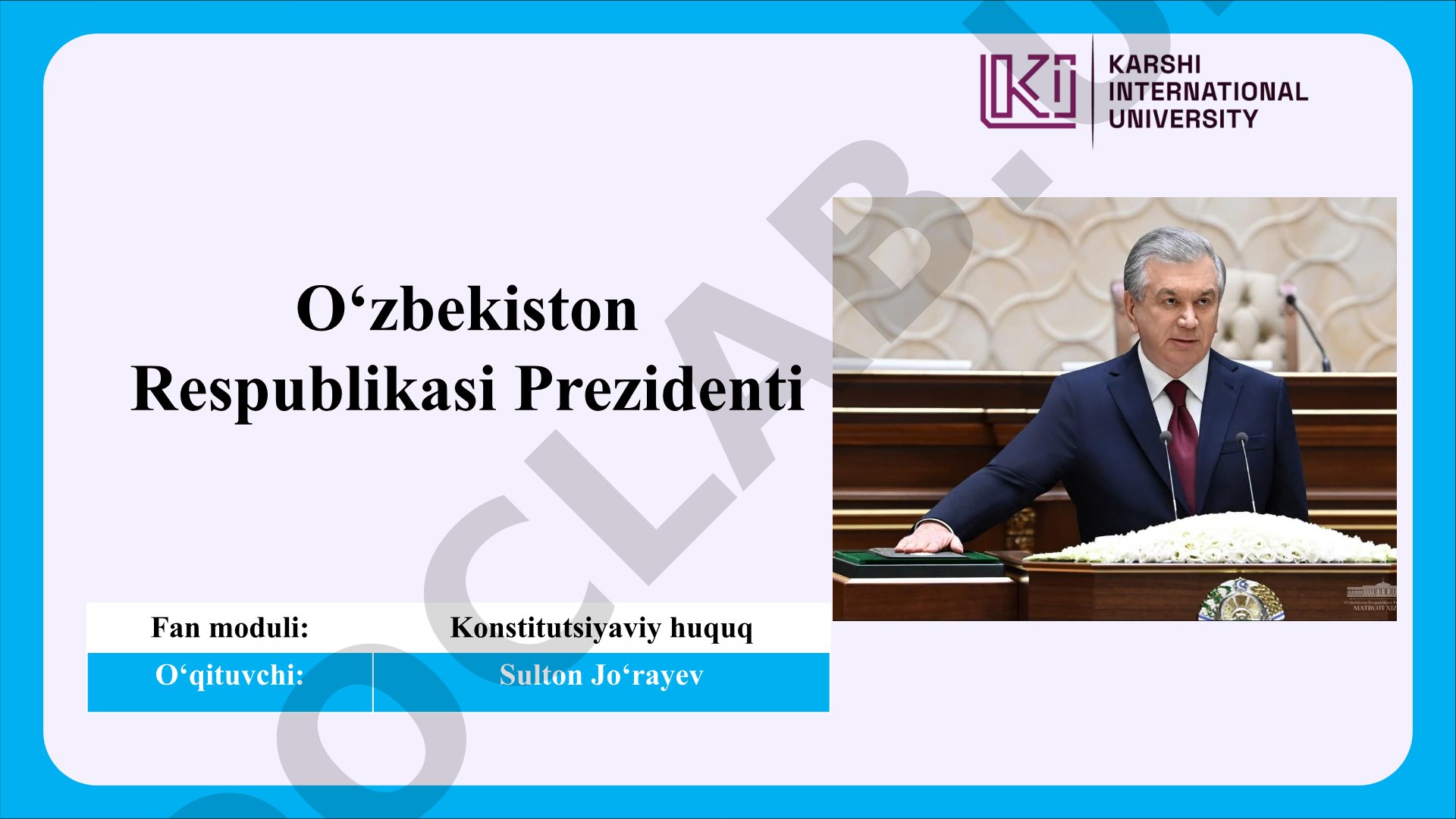 O'zbekiston Respublikasi Prezidenti