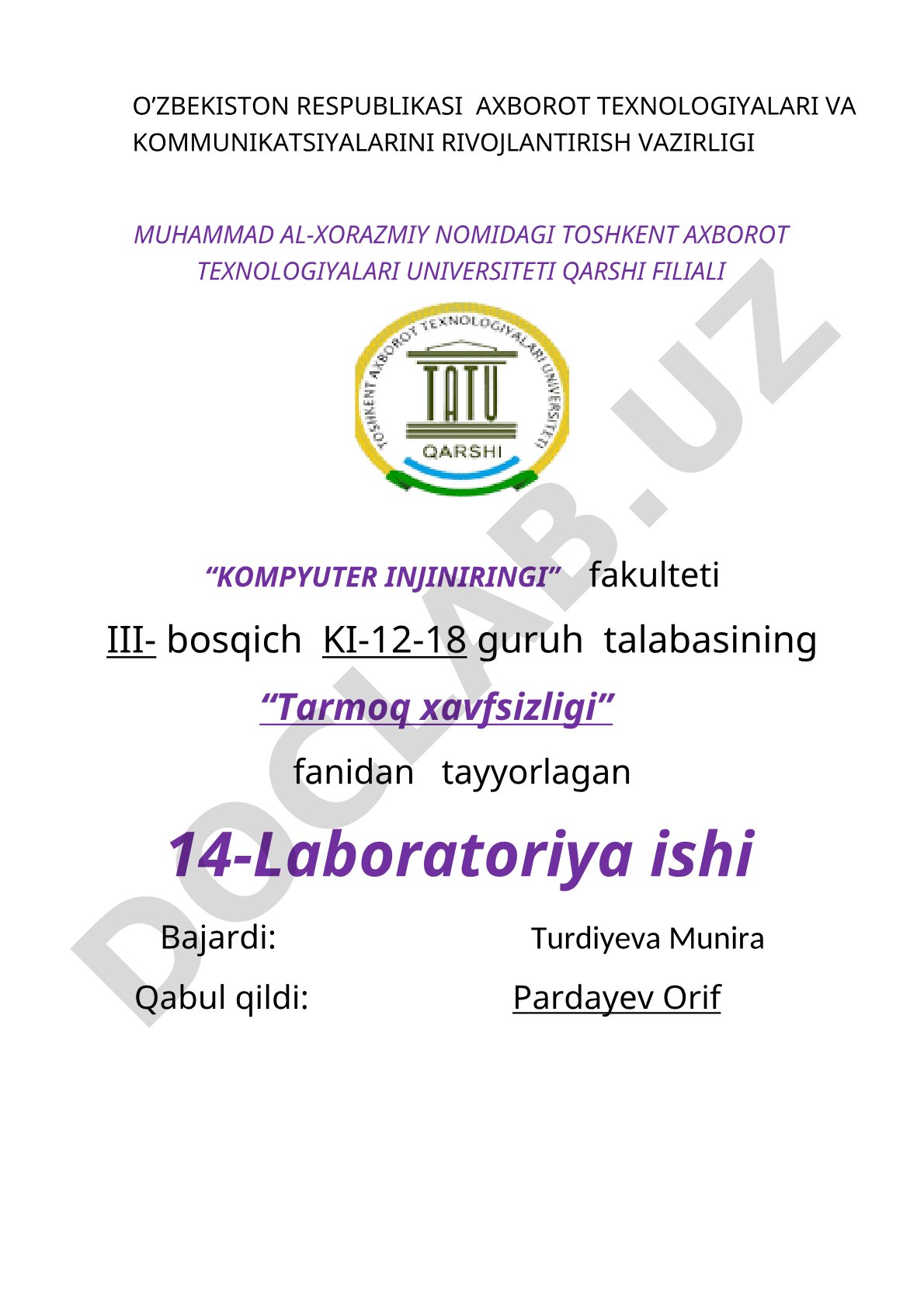 WRT300N routerida WPA protokolini sozlash bo'yicha laboratoriya ishi