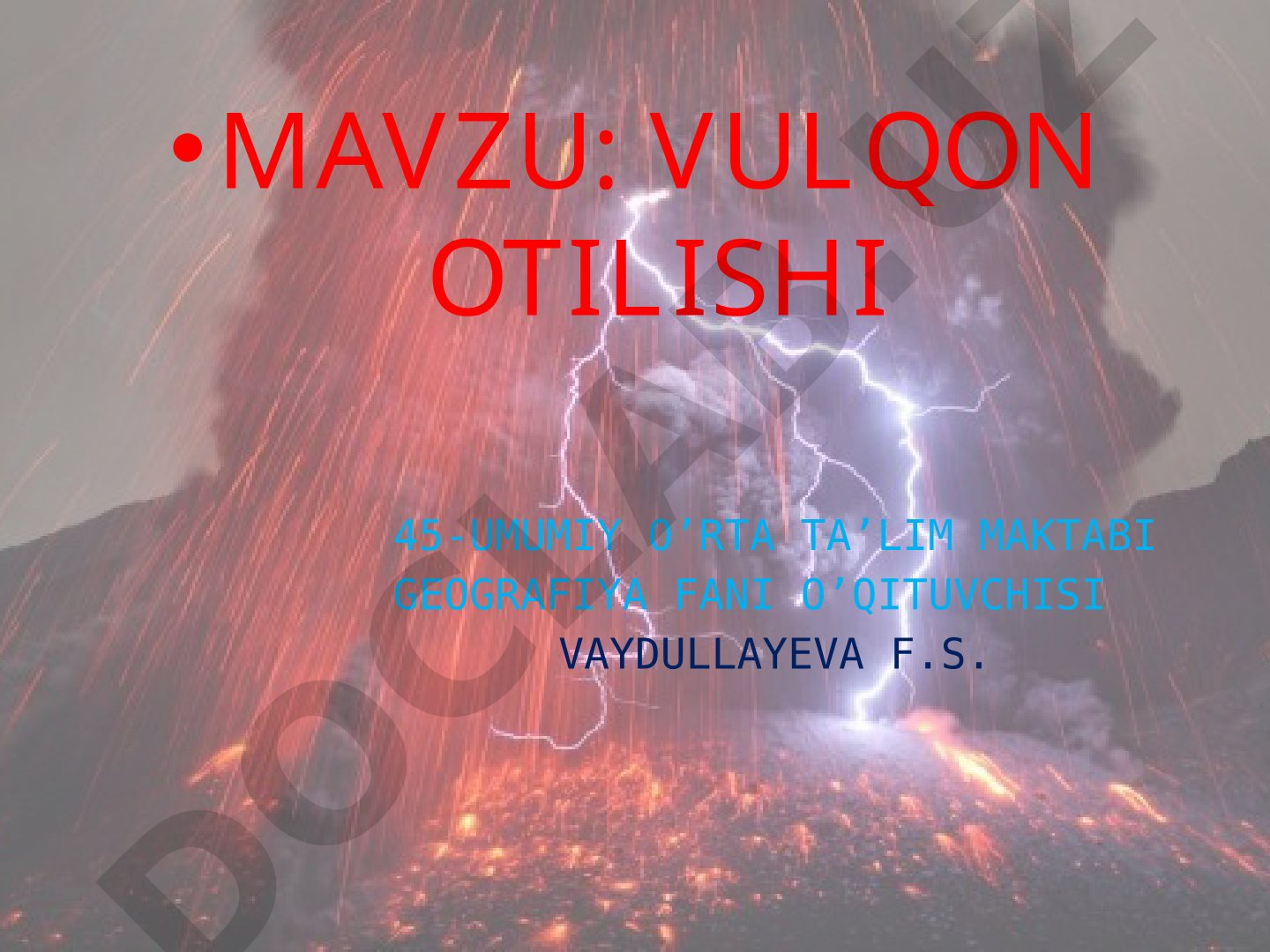 Vulqon otilishi