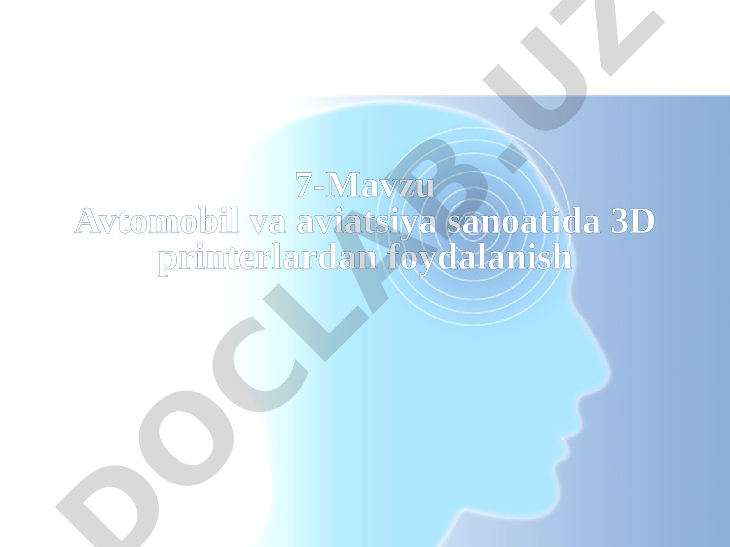Avtomobil va aviatsiya sanoatida 3D printerlardan foydalanish
