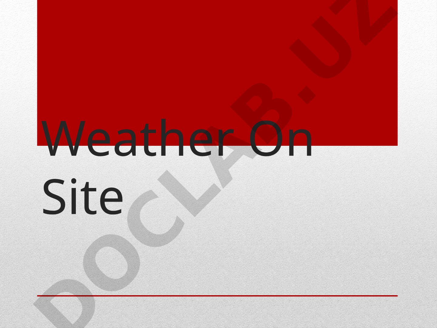 Accuweather Website Relaunch with Weather Features