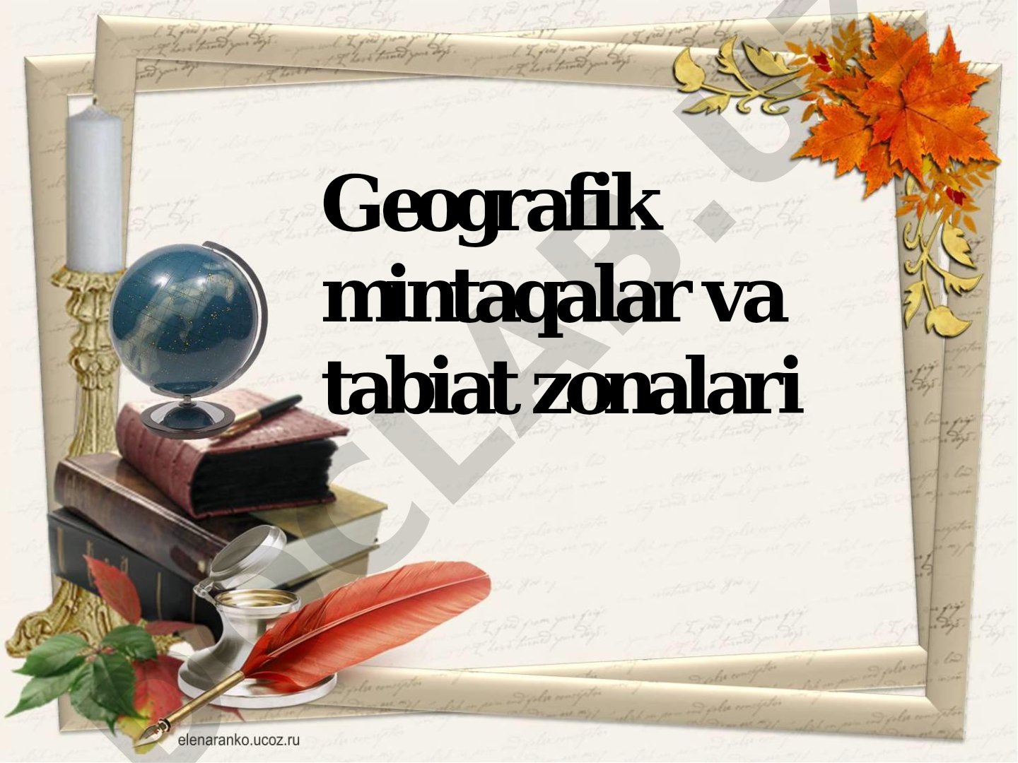 Geografik mintaqalar va tabiat zonalari
