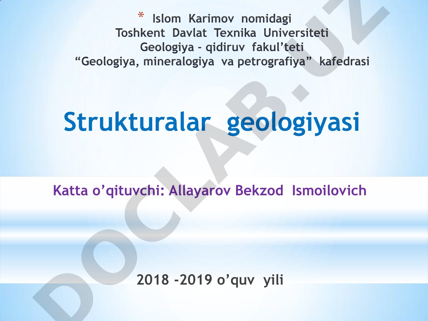 Geologik kesmalar, stratigrafik ustun va shartli belgilar