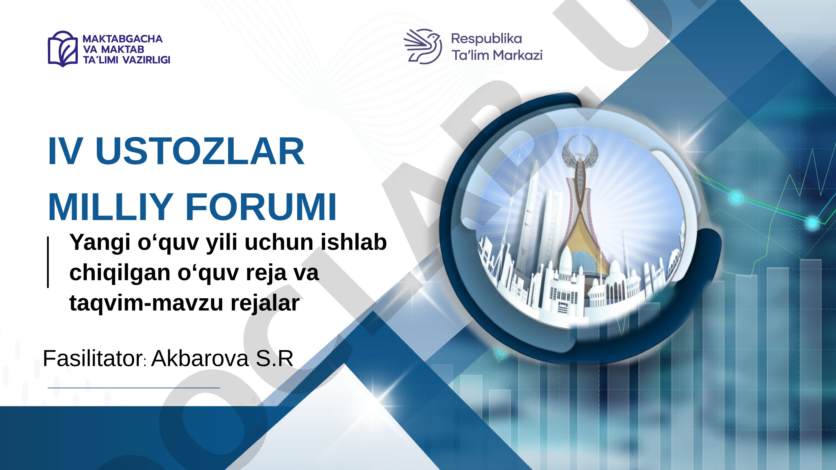 Yangi o‘quv yili uchun ishlab chiqilgan o‘quv reja va taqvim-mavzu rejalar