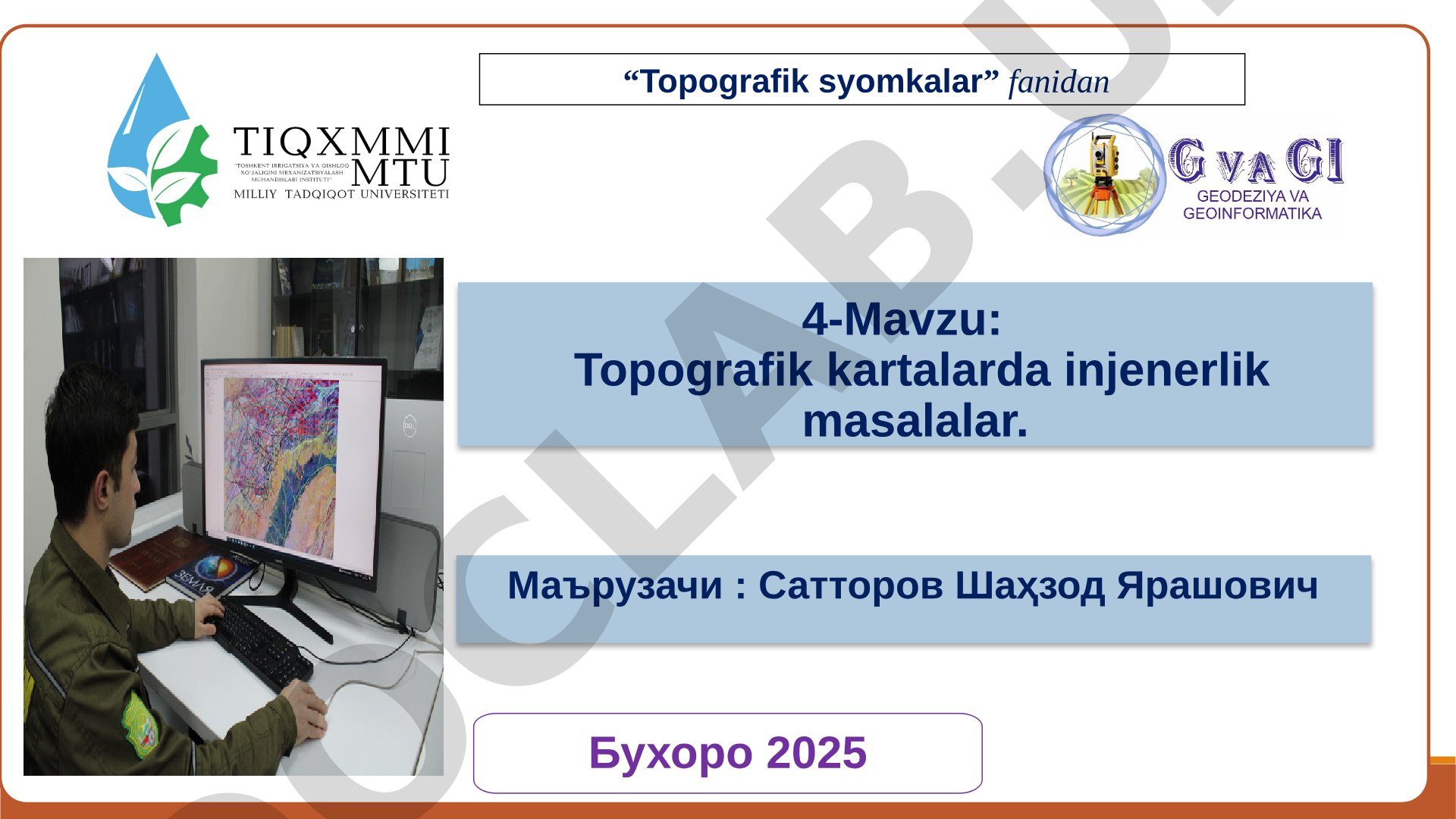 Topografik kartalarda injenerlik masalalar